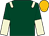 Dark green, beige epaulettes, dark green, beige halved sleeves, old gold cap (Ahmad Ghalita Almheiri)