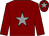 Maroon, grey star and star on cap (Mr M S Rose)