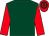 Dark green, red sleeves, hooped cap (Mr J Tredwell)