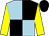 Light blue and black (quartered), yellow sleeves, black cap (Turcan, Borwick, Dunning & Fleming)