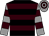 Black, white, yellow, grey, brown hooped, black, white, yellow, grey, brown hooped sleeves, black, white, yellow, grey, brown hooped cap (Eerc (mngr: Mrs Rebecca Byrne))