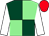 Dark green and light green (quartered), white sleeves, red cap (S And S Racing 2 & Partner)