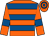 Orange, royal blue hoops and armlets (Bob Bennett & Jimmy Dudgeon)