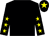 Black, yellow stars on sleeves, black cap, yellow star (Constellation Syndicate & Partner)