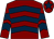 Maroon, dark blue chevrons, maroon cap, dark blue star (Apollo Racing & Dta Racing)