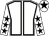 White, black seams, white sleeves, black stars, white cap, black star (Nick Bradley Racing 5 & E Burke)